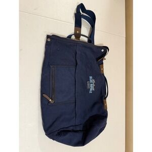 Labatt Blue Royale Light Navy Blue Canvas Duffel Travel Bag Weekender